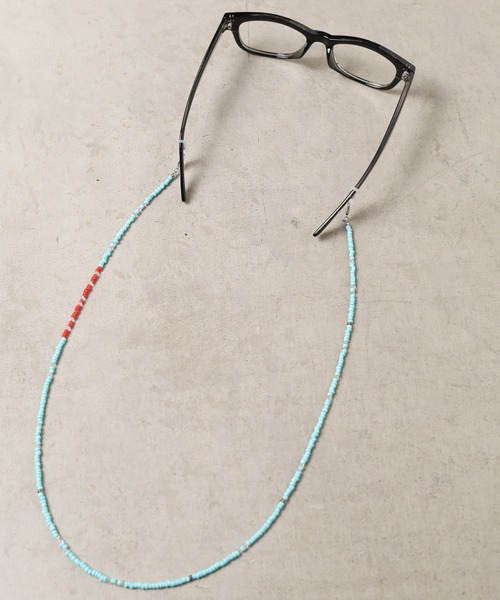 B.I.D.（ビーアイディー）の「《ガラスビーズ》3WAYマスクコード（マスク・レディース・レッド/グリーン/ブラック/ホワイト/ネイビー/ブラック系その他・FREE）」の8枚目の写真