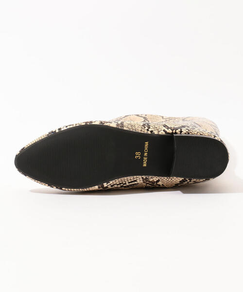 TOMORROWLAND （トゥモローランド）の「TOMORROWLAND パイソンロングブーツ（ブーツ・レディース・ベージュ系その他2・37/36/38）」の4枚目の写真