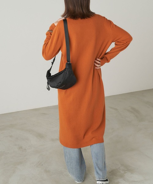 Chaco closet(チャコ クローゼット)の「カシミア混Vネックニットロングワンピース(ワンピース・レディース・オレンジ/ブラック/グレー/ベージュ・FREE)」の18枚目の写真