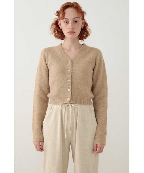 SLY（スライ）の「Sly Skin FLUFFY JQ V/N/C/D Vネック カーディガン（ルームウェア/パジャマ・レディース・ライトベージュ/ターコイズブルー・FREE）」の3枚目の写真