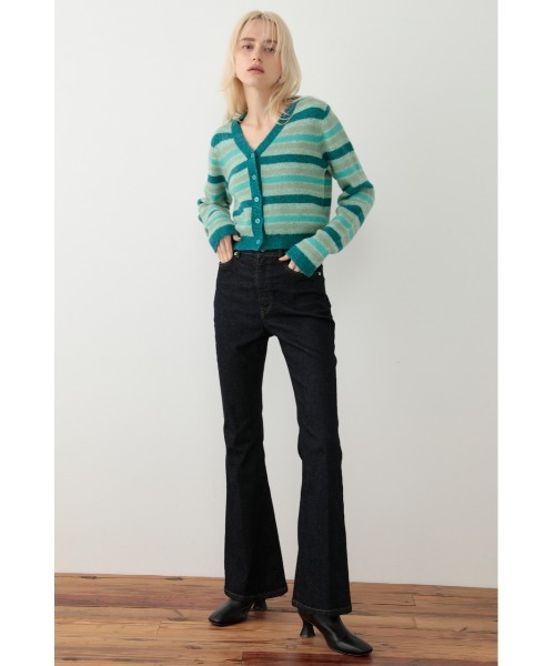 SLY（スライ）の「Sly Skin FLUFFY JQ V/N/C/D Vネック カーディガン（ルームウェア/パジャマ・レディース・ライトベージュ/ターコイズブルー・FREE）」の9枚目の写真