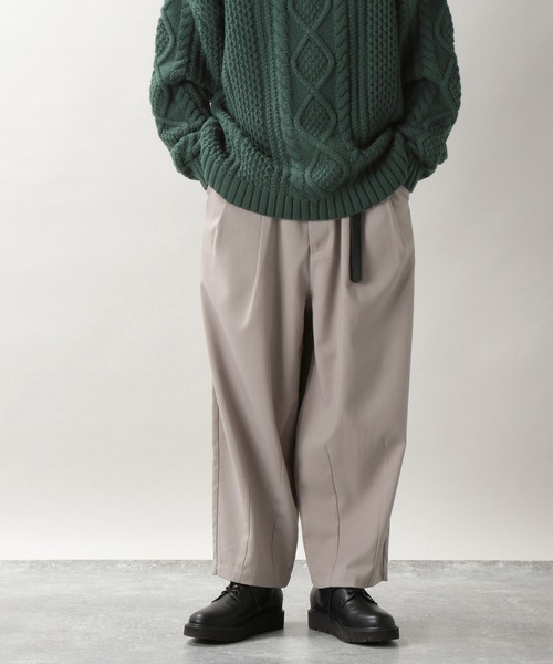 RAGEBLUE（レイジブルー）の「TRストレッチ/2タックバルーンワイドパンツ/259257（スラックス・メンズ・ライトブルー/ブラック/グレー/オフホワイト/グリーン系その他・SMALL/MEDIUM/LARGE）」の4枚目の写真