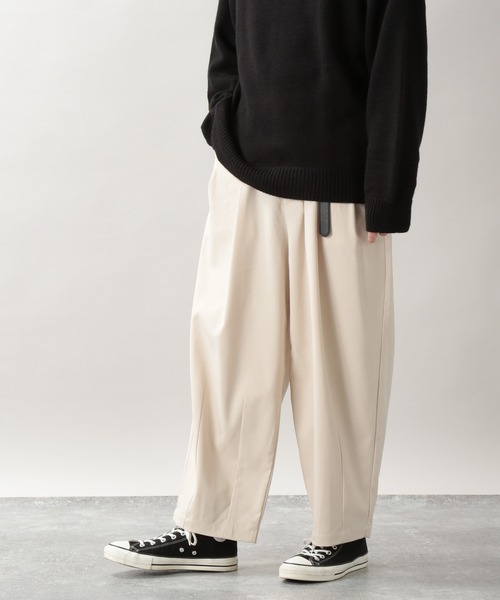 RAGEBLUE（レイジブルー）の「TRストレッチ/2タックバルーンワイドパンツ/259257（スラックス・メンズ・ライトブルー/ブラック/グレー/オフホワイト/グリーン系その他・SMALL/MEDIUM/LARGE）」の10枚目の写真