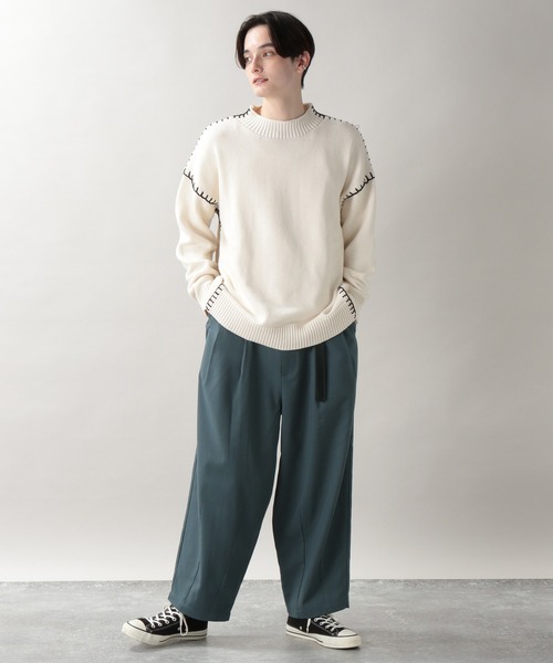 RAGEBLUE（レイジブルー）の「TRストレッチ/2タックバルーンワイドパンツ/259257（スラックス・メンズ・ライトブルー/ブラック/グレー/オフホワイト/グリーン系その他・SMALL/MEDIUM/LARGE）」の11枚目の写真