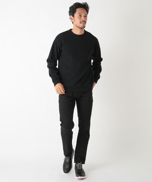 MEN'S BIGI（メンズビギ）の「フクレヘリンボーンカットソー（Tシャツ/カットソー・メンズ・オフホワイト/ブラック/サーモンピンク・01/02/03）」の10枚目の写真