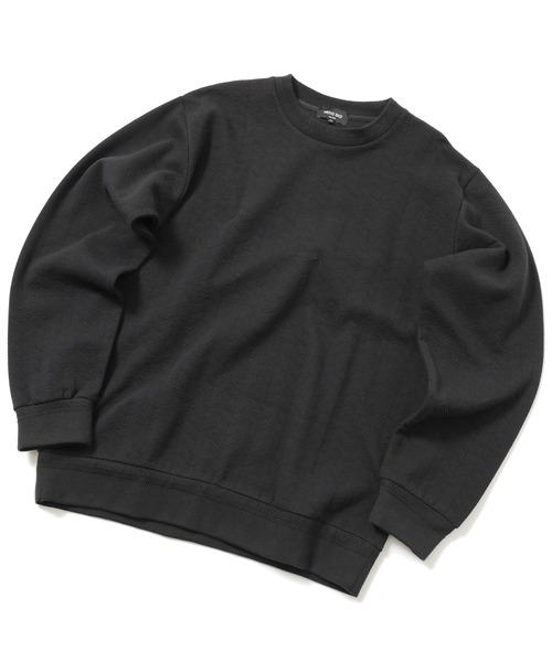 MEN'S BIGI（メンズビギ）の「フクレヘリンボーンカットソー（Tシャツ/カットソー・メンズ・オフホワイト/ブラック/サーモンピンク・01/02/03）」の20枚目の写真