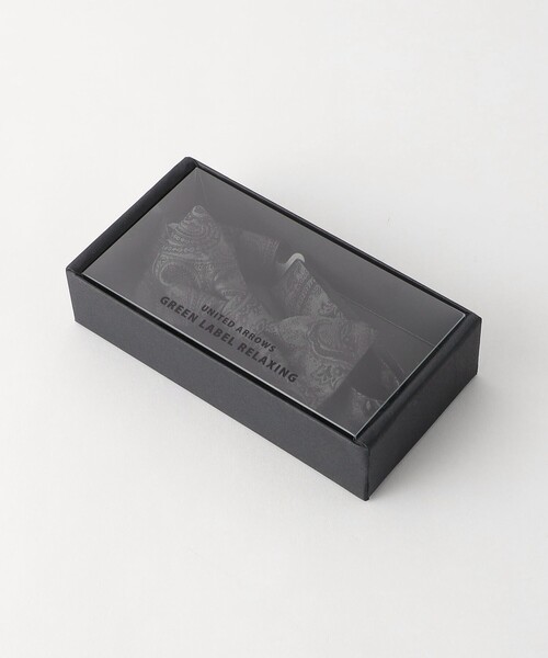 green label relaxing（グリーンレーベルリラクシング）の「＜green label relaxing＞ジャカード ペイズリー ボウタイ/蝶ネクタイ（蝶ネクタイ・メンズ・ブラック・FREE）」の4枚目の写真