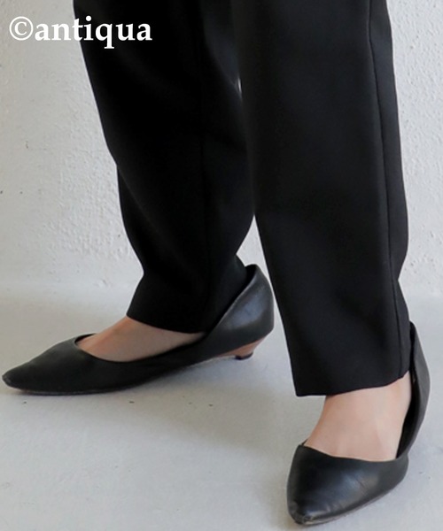 antiqua(アンティカ)の「アシンメトリーデザインリボンパンツ(その他パンツ・レディース・ブラック/ベージュ・FREE)」の6枚目の写真