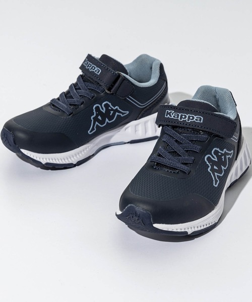 Kappa(カッパ)の「【JUNIOR】Kappa(カッパ)LOGO FASTERPU EV KID SHOES(スニーカー・キッズ・ブラック/ネイビー・31/28/29/34/30/33/32/35)」の1枚目の写真