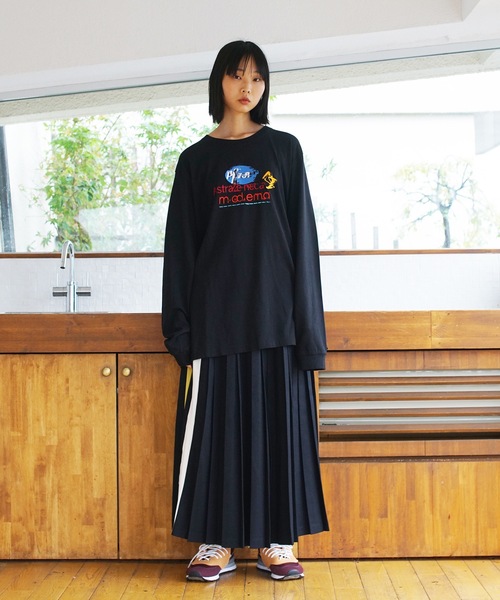 bedsidedrama（ベットサイドドラマ）の「【SAMVA】Line Pleats Skirt（スカート・レディース・ネイビー/ブラック・1）」の6枚目の写真
