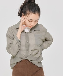 シースルーカラーシャツ