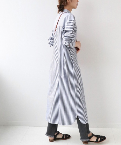 JOURNAL STANDARD relume(ジャーナルスタンダード レリューム)の「50ブロードシャツワンピース◆(シャツワンピース・レディース・パープル/ネイビー/ブルー・FREE)」の5枚目の写真
