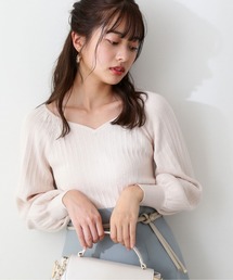 PROPORTION BODY DRESSING | ハートカットランダムリブマトンスリーブ / 1212170202(ニット/セーター)