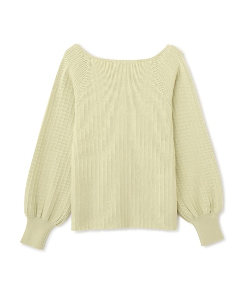 PROPORTION BODY DRESSING（プロポーションボディドレッシング）の「ハートカットランダムリブマトンスリーブ / 1212170202（ニット/セーター・レディース・ライトグリーン/オフホワイト/パープル・MEDIUM/SMALL）」の15枚目の写真