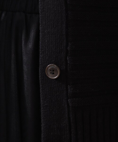 DRESKIP（ドレスキップ）の「◆綿混バルキ－パッチワーク風ニットカーディガン（カーディガン/ボレロ・レディース・ブラック/オフホワイト/グリーン系・02/03/04）」の14枚目の写真