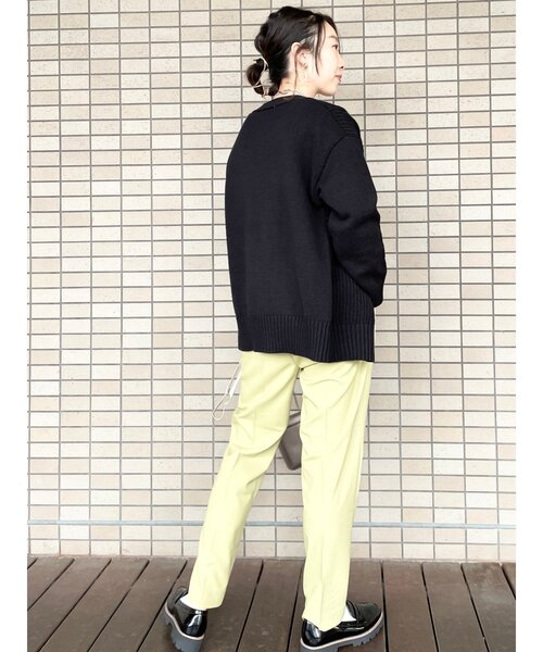 DRESKIP（ドレスキップ）の「◆綿混バルキ－パッチワーク風ニットカーディガン（カーディガン/ボレロ・レディース・ブラック/オフホワイト/グリーン系・02/03/04）」の15枚目の写真