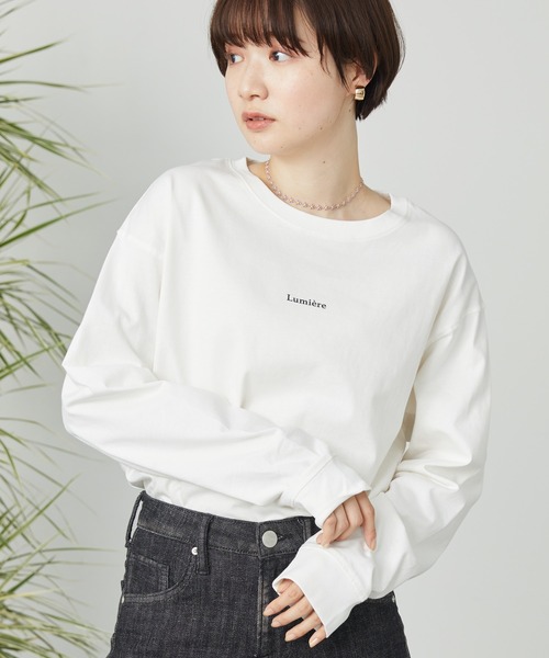 AMERICAN HOLIC（アメリカンホリック）の「ロゴカットプルオーバー（Tシャツ/カットソー・レディース・B/A・L/M）」の2枚目の写真