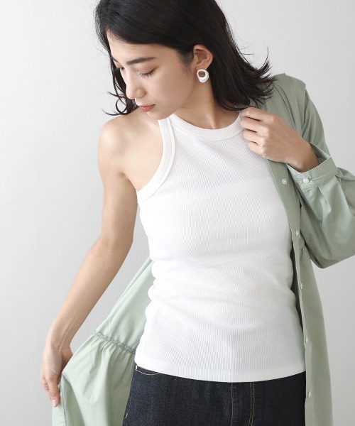 Bou Jeloud(ブージュルード)の「【WEB限定】アメスリタンク(タンクトップ・レディース・ブラック/オフホワイト/オレンジ/ブルー/グリーン/モカ・FREE)」の2枚目の写真