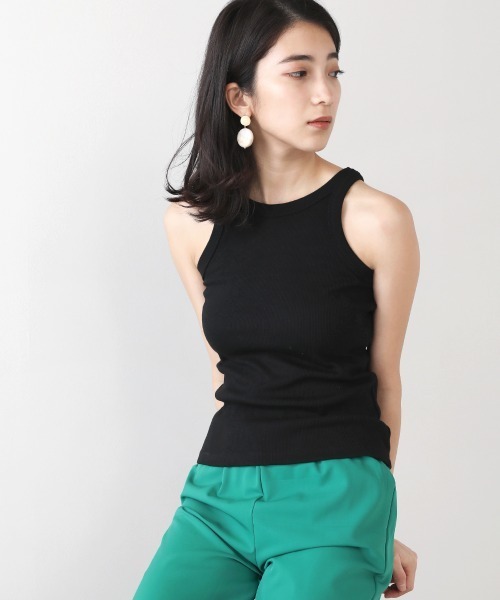 Bou Jeloud(ブージュルード)の「【WEB限定】アメスリタンク(タンクトップ・レディース・ブラック/オフホワイト/オレンジ/ブルー/グリーン/モカ・FREE)」の3枚目の写真