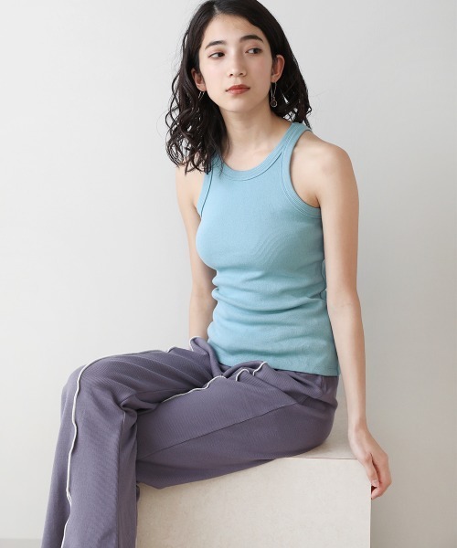 Bou Jeloud(ブージュルード)の「【WEB限定】アメスリタンク(タンクトップ・レディース・ブラック/オフホワイト/オレンジ/ブルー/グリーン/モカ・FREE)」の16枚目の写真