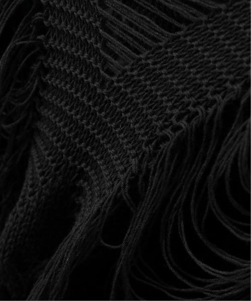 sulvam(サルバム)の「【SULVAM / サルバム】YARN LONGSLEEVE KNIT(ニット/セーター・メンズ・ブラック・MEDIUM)」の12枚目の写真