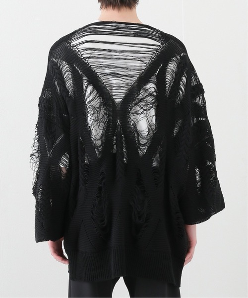sulvam(サルバム)の「【SULVAM / サルバム】YARN LONGSLEEVE KNIT(ニット/セーター・メンズ・ブラック・MEDIUM)」の3枚目の写真