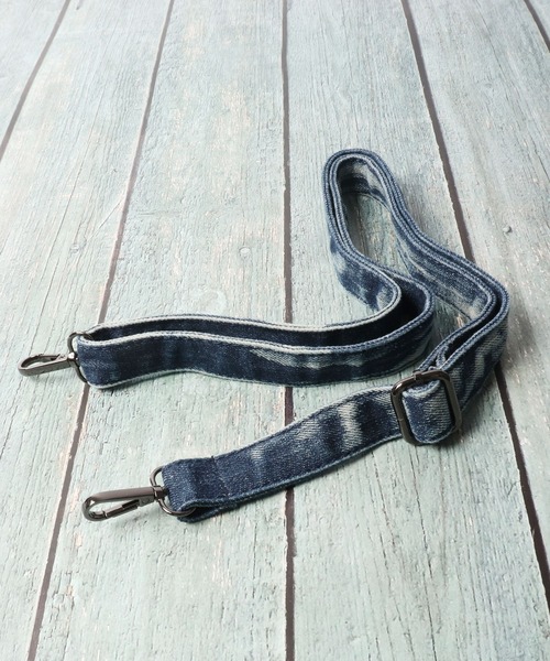 BLACK JACKALL CROWN(ブラックジャッカルクラウン)の「BLACK JACKALL CROWN デニム スタッズ デコレーション 2WAY ショルダーバッグ トートバッグ(ショルダーバッグ・メンズ・ブルー・FREE)」の3枚目の写真