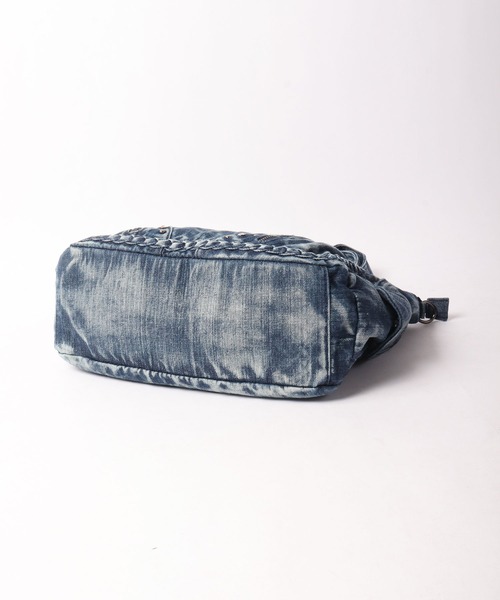 BLACK JACKALL CROWN(ブラックジャッカルクラウン)の「BLACK JACKALL CROWN デニム スタッズ デコレーション 2WAY ショルダーバッグ トートバッグ(ショルダーバッグ・メンズ・ブルー・FREE)」の7枚目の写真