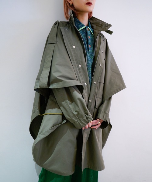 whowhat VULCAN PONCHO トレンチコート whowhat VULCAN PONCHO トレンチコート