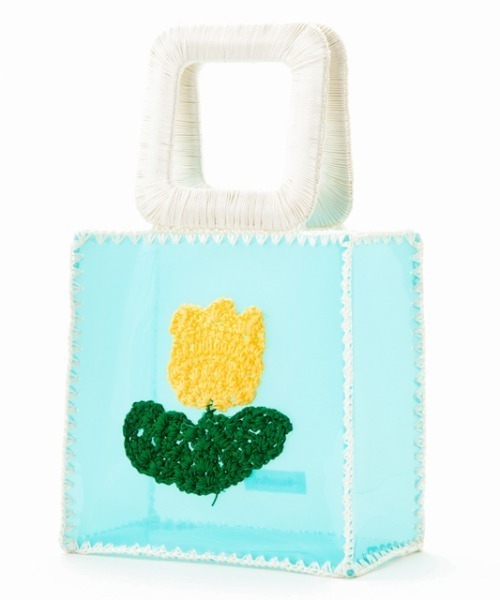 Casselini（キャセリーニ）の「Casselini(キャセリーニ)PVCモチーフミニバッグ（ハンドバッグ・レディース・ブラック/ブルー/ラベンダー・FREE）」の6枚目の写真