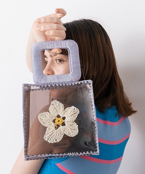 Casselini（キャセリーニ）の「Casselini(キャセリーニ)PVCモチーフミニバッグ（ハンドバッグ・レディース・ブラック/ブルー/ラベンダー・FREE）」の18枚目の写真