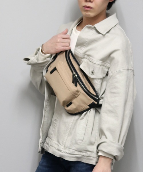 GUSCIO UOMO（グッシオ ウォーモ）の「【グッシオ ウォーモ】カジュアル ウエストポーチ　ボディバッグ（ボディバッグ/ウエストポーチ・メンズ・ブラック/グレー/カーキ・FREE）」の17枚目の写真