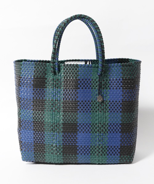 OJO DE MEX（オホデメックス）の「OJO DE MEX/オホデメックス Plastico CAGO Tote Check S カゴバッグ チェック（かごバッグ・レディース・ブラック系・ONE SIZE）」の16枚目の写真