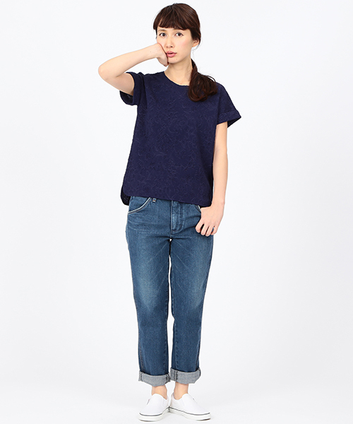 BEAMS LIGHTS Women's（ビームスライツ ウィメンズ）の「Anisha / ジョセリンT（Tシャツ/カットソー・レディース・ホワイト/ネイビー・FREE）」の15枚目の写真