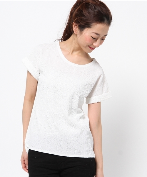 BEAMS LIGHTS Women's（ビームスライツ ウィメンズ）の「Anisha / ジョセリンT（Tシャツ/カットソー・レディース・ホワイト/ネイビー・FREE）」の17枚目の写真