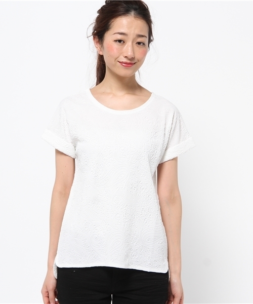 BEAMS LIGHTS Women's（ビームスライツ ウィメンズ）の「Anisha / ジョセリンT（Tシャツ/カットソー・レディース・ホワイト/ネイビー・FREE）」の10枚目の写真