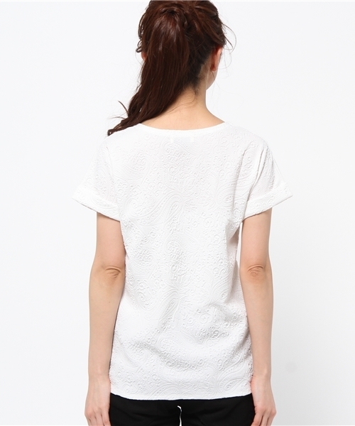 BEAMS LIGHTS Women's（ビームスライツ ウィメンズ）の「Anisha / ジョセリンT（Tシャツ/カットソー・レディース・ホワイト/ネイビー・FREE）」の5枚目の写真