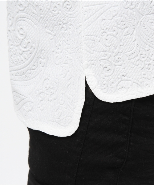 BEAMS LIGHTS Women's（ビームスライツ ウィメンズ）の「Anisha / ジョセリンT（Tシャツ/カットソー・レディース・ホワイト/ネイビー・FREE）」の6枚目の写真