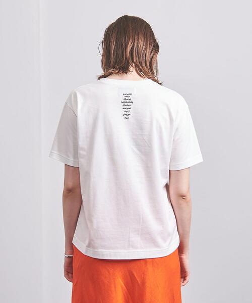 MUVEIL（ミュベール）の「【別注】＜MUVEIL（ミュベール）＞ フラワー Tシャツ-united LOVE project 2022†（Tシャツ/カットソー・レディース・ホワイト/ライラック・38）」の8枚目の写真