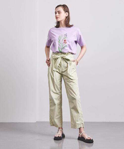 MUVEIL（ミュベール）の「【別注】＜MUVEIL（ミュベール）＞ フラワー Tシャツ-united LOVE project 2022†（Tシャツ/カットソー・レディース・ホワイト/ライラック・38）」の11枚目の写真