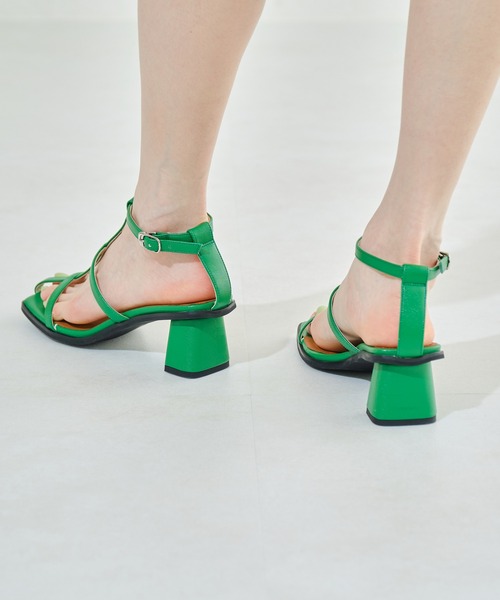 ORiental TRaffic（オリエンタルトラフィック）の「ボーンストラップヒールサンダル/21211（サンダル・レディース・ブラック/グリーン/ホワイト・LL/L/M/S/3L/SS）」の15枚目の写真