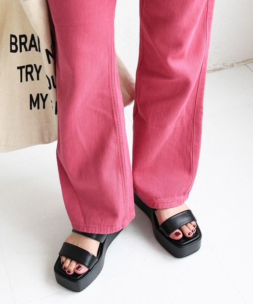 NOFALL(ノーフォール)の「プラットフォームミュールサンダル(サンダル・レディース・ブラック/ホワイト・M/S/L/LL)」の20枚目の写真