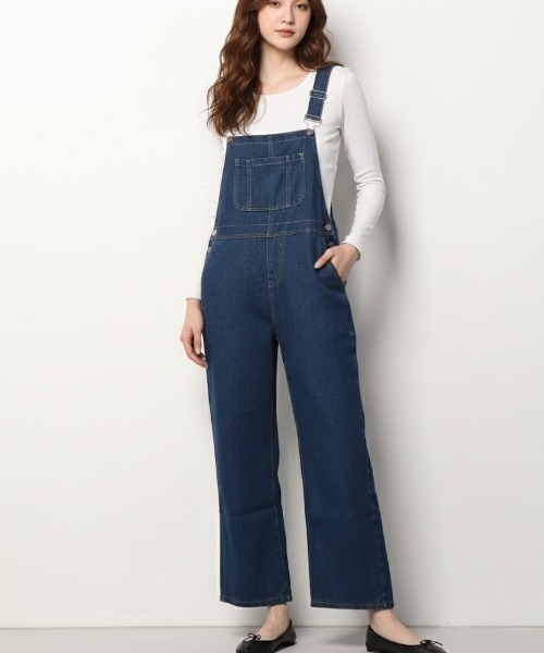 gossip!ロサンゼルス(ゴシップロサンゼルス)の「オールインワン デニムサロペット(サロペット/オーバーオール・レディース・ライトブルー/ブルー・FREE)」の5枚目の写真