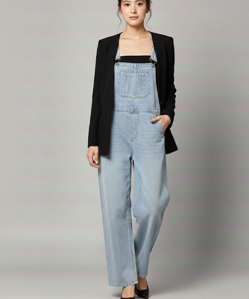 gossip!ロサンゼルス(ゴシップロサンゼルス)の「オールインワン デニムサロペット(サロペット/オーバーオール・レディース・ライトブルー/ブルー・FREE)」の20枚目の写真