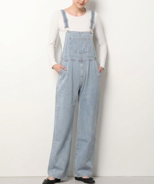 gossip!ロサンゼルス(ゴシップロサンゼルス)の「オールインワン デニムサロペット(サロペット/オーバーオール・レディース・ライトブルー/ブルー・FREE)」の19枚目の写真