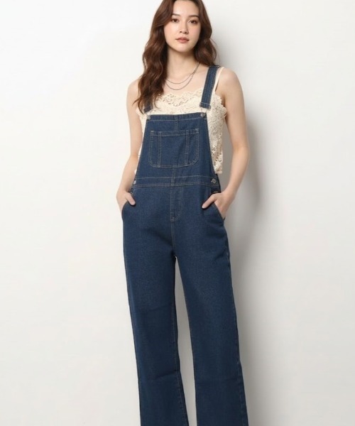 gossip!ロサンゼルス(ゴシップロサンゼルス)の「オールインワン デニムサロペット(サロペット/オーバーオール・レディース・ライトブルー/ブルー・FREE)」の16枚目の写真