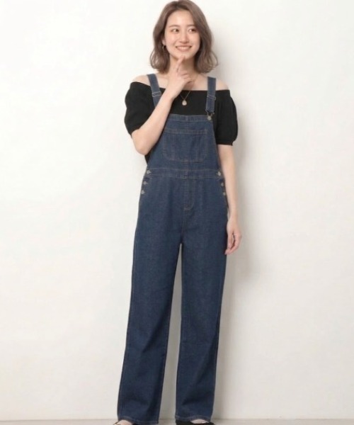 gossip!ロサンゼルス(ゴシップロサンゼルス)の「オールインワン デニムサロペット(サロペット/オーバーオール・レディース・ライトブルー/ブルー・FREE)」の18枚目の写真