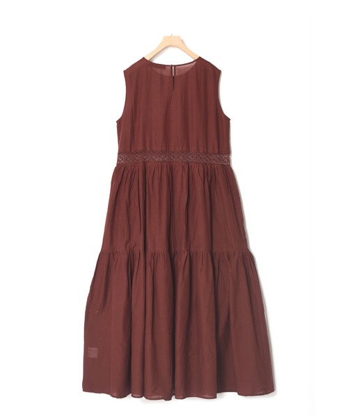 w closet（ダブルクローゼット）の「レースノースリギャザーワンピース（ワンピース・レディース・オフホワイト/グリーン/ブラウン系その他・FREE）」の19枚目の写真