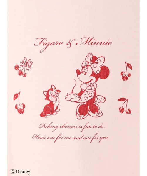 Maison de FLEUR（メゾンドフルール）の「Minnie&Figaro/Tシャツ（Tシャツ/カットソー・レディース・ホワイト/ピンク・FREE）」の12枚目の写真