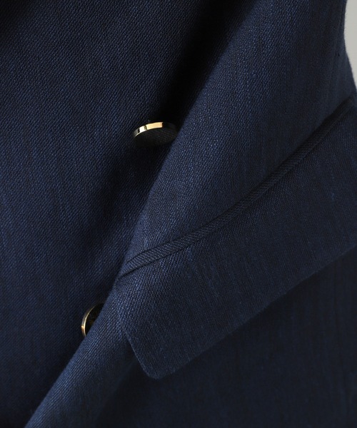 希少✨　EDIFICE ダブルジャケット　DORMEUIL ネイビー　44 希少✨ EDIFICE ダブルジャケット DORMEUIL ネイビー 44 セール